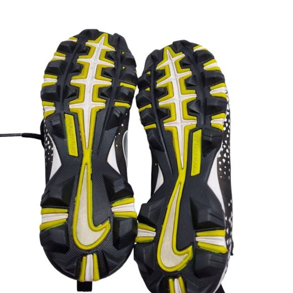 Nike Fast Flex Football Cleats US 4.5Y Black Silver Lace-Up Hook N Eye Closure - Picture 9 of 9